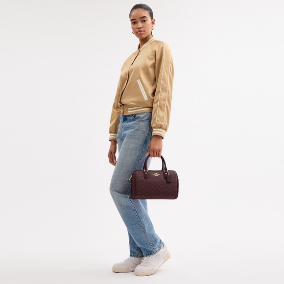 Rowan Satchel Bag In Signature Canvas - Picture 3 of 6